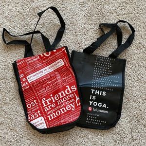 Lululemon Reusable Gift Bags - Set of 2